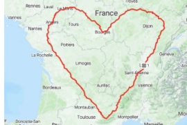 法国双人双人心脏跳动2000公里刷新Strava艺术世界纪录