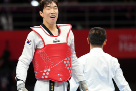 韩国队夺得杭州亚运会跆拳道第五枚金牌
