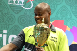 夸德里阿鲁纳和哈纳戈达在2023年国际乒联非洲乒乓球锦标赛上夺得单打冠军